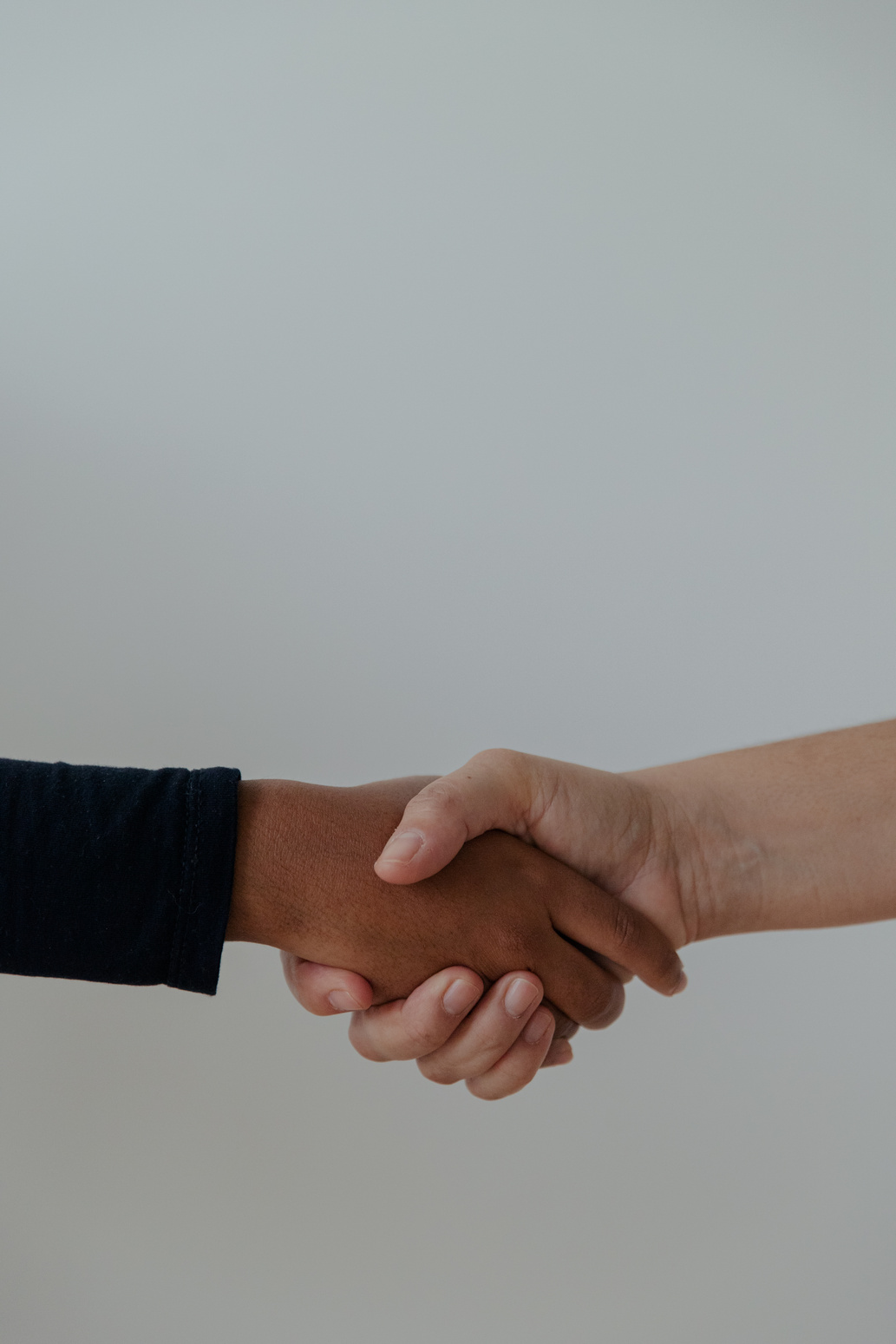 Hands of Diverse Business Partners Shaking Hands